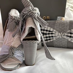 Ann Taylor gingham sandals